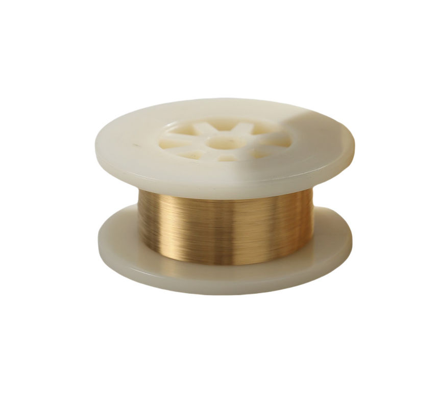 99.95% pureté en or enduit de fil de tungstène Résistance à la corrosion Finition de surface lisse et brillante