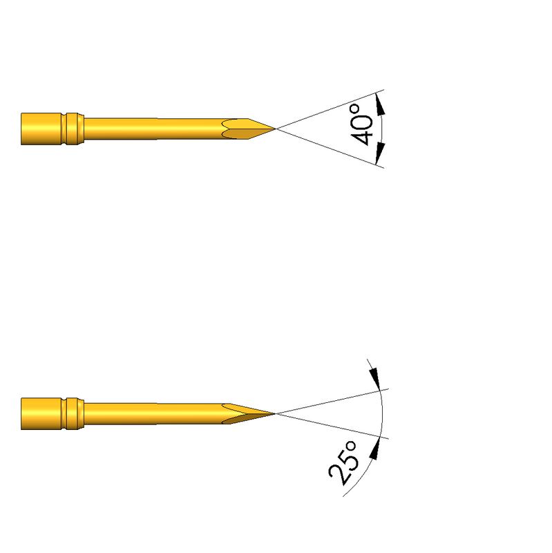 Sondes de test à ressort ICT FCT plaquées or pour cartes de circuits imprimés Série GKS-100
