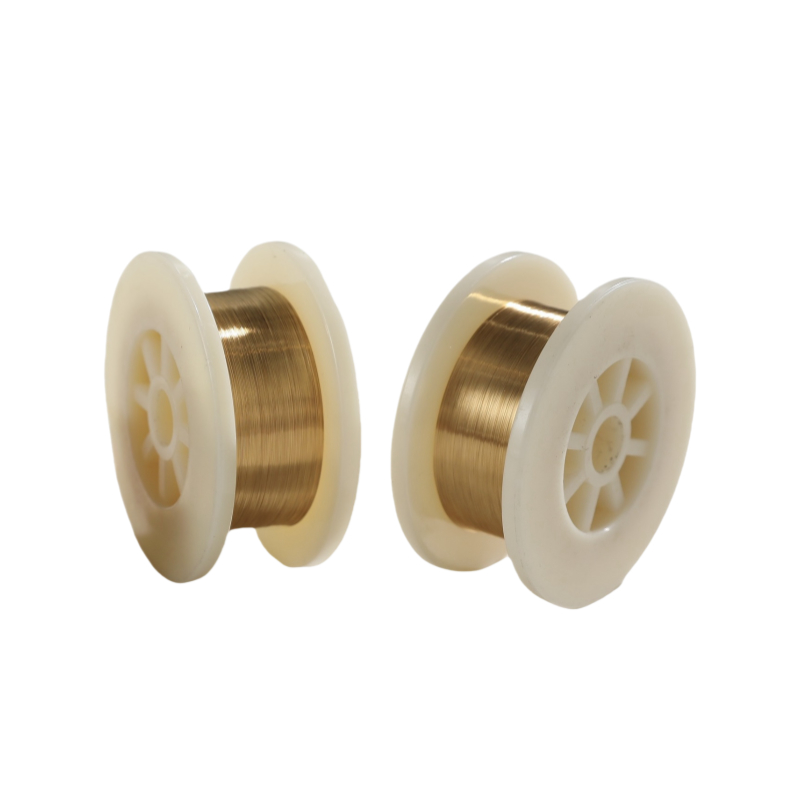Fil ultrafin de diamètre 0,011 mm Fil de tungstène plaqué or Pour l'industrie des dispositifs médicaux