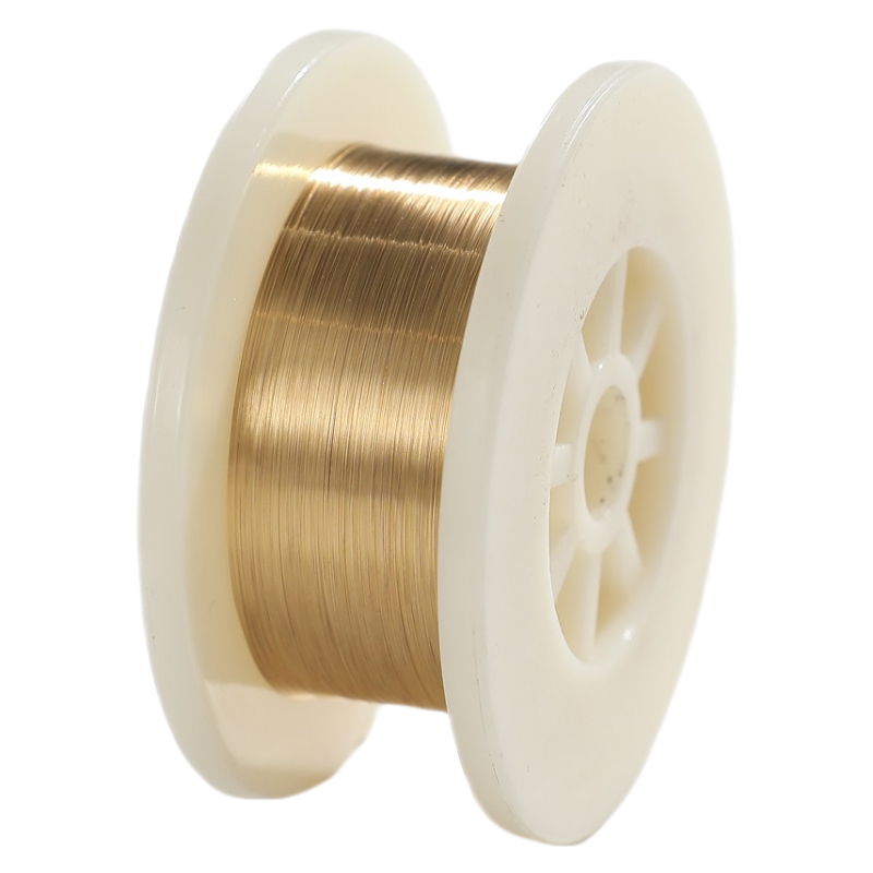 Fil ultrafin de diamètre 0,011 mm Fil de tungstène plaqué or Pour l'industrie des dispositifs médicaux