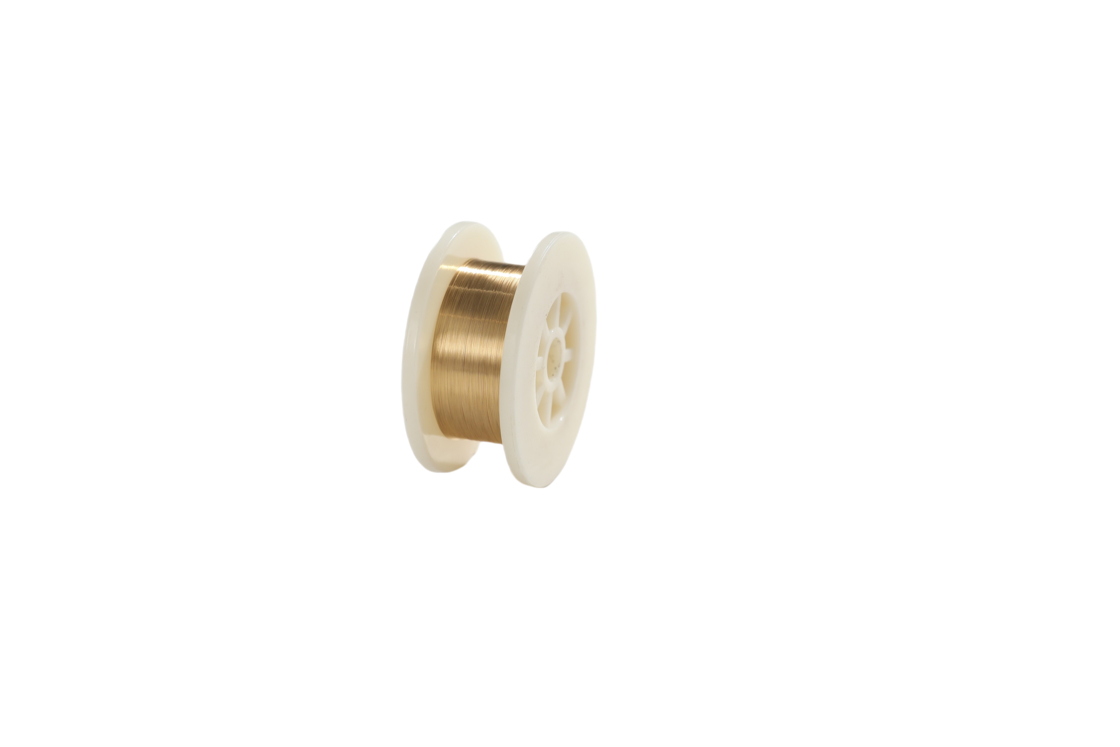Fil ultrafin de diamètre 0,011 mm Fil de tungstène plaqué or Pour l'industrie des dispositifs médicaux
