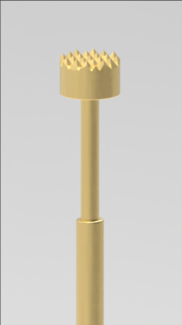 Problème à ressort de 100 millimètres avec pointe de couronne et plongeur BeCu pour une précision de frappe élevée