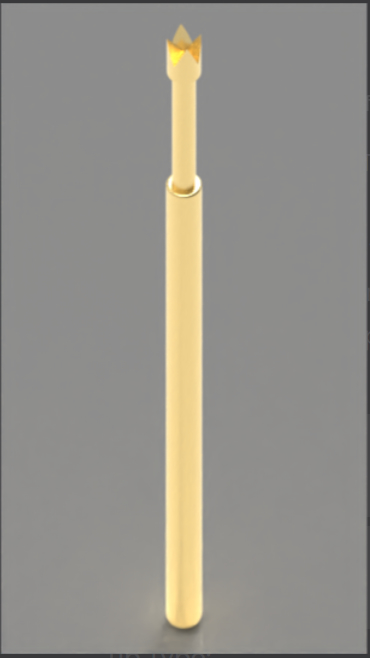 Problème à ressort de 100 millimètres avec pointe de couronne et plongeur BeCu pour une précision de frappe élevée