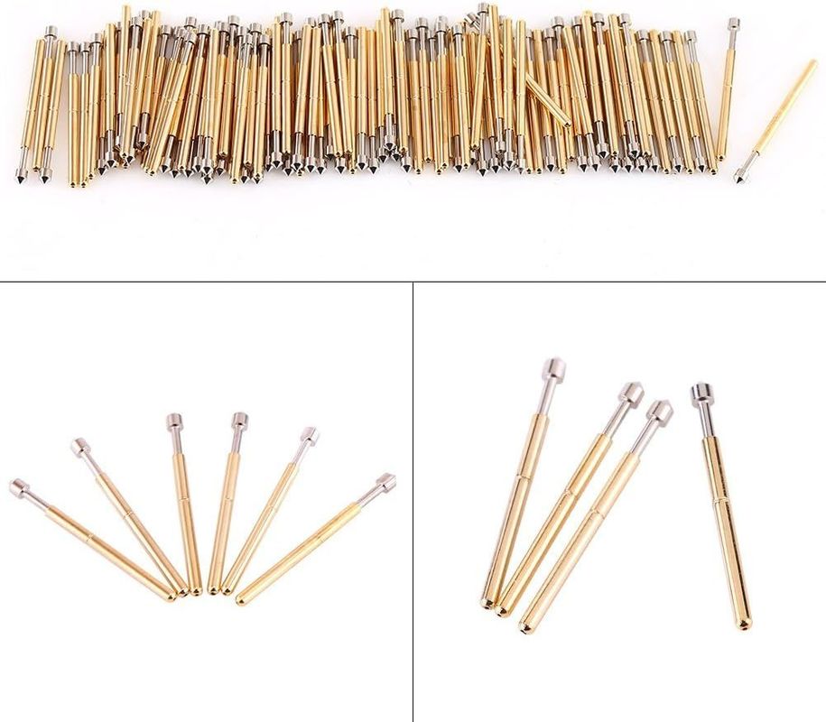 Probe de contact de ressort Pogo Pin avec courant nominal 3A 50mΩ Résistance et course de 2,5 mm pour les tests de PCB